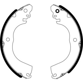 Jeu de mâchoires de frein MINTEX OEM 4600A335