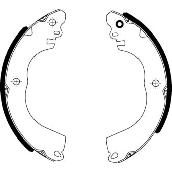 Jeu de mâchoires de frein MINTEX OEM 4600A346