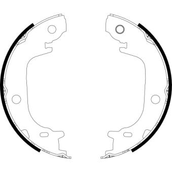 Jeu de mâchoires de frein, frein de stationnement MINTEX OEM 4655047020
