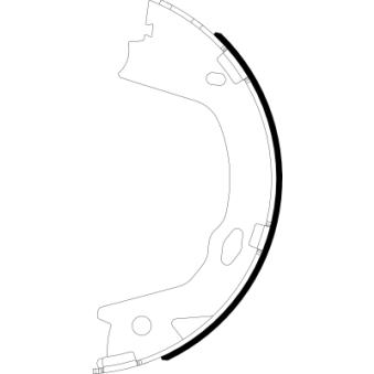 Jeu de mâchoires de frein, frein de stationnement MINTEX OEM 583052TA00