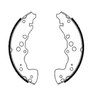 Jeu de mâchoires de frein MINTEX OEM 5320052D10