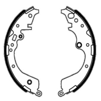 Jeu de mâchoires de frein MINTEX OEM 044950K040