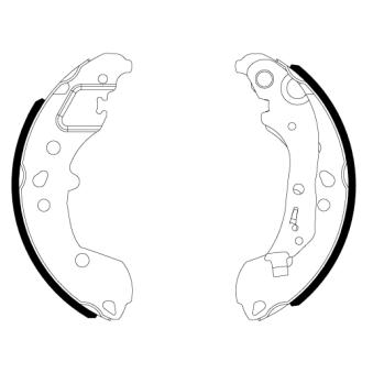 Jeu de mâchoires de frein MINTEX OEM 2Q0698525