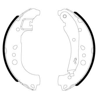 Jeu de mâchoires de frein MINTEX OEM 2Q0698525C