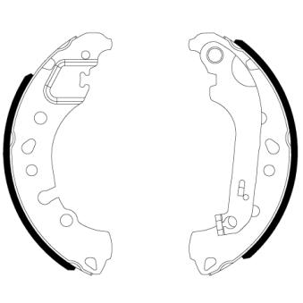 Jeu de mâchoires de frein MINTEX OEM KTH1BC2200AB