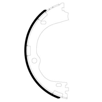 Jeu de mâchoires de frein, frein de stationnement MINTEX OEM 58305D7A10