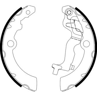 Jeu de mâchoires de frein MINTEX OEM 440604A00F