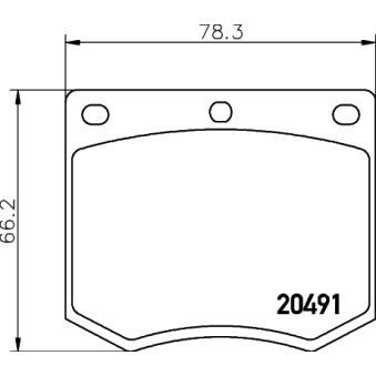 Jeu de 4 plaquettes de frein avant MINTEX MGB633