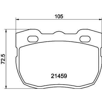 Jeu de 4 plaquettes de frein avant MINTEX OEM RTC5760