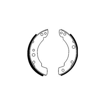 Jeu de mâchoires de frein MINTEX OEM 1481386