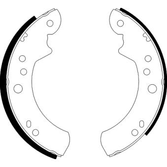 Jeu de mâchoires de frein MINTEX OEM 801469