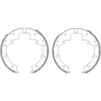 Jeu de mâchoires de frein MINTEX OEM 7981354