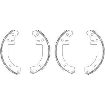 Jeu de mâchoires de frein MINTEX OEM 7701202334