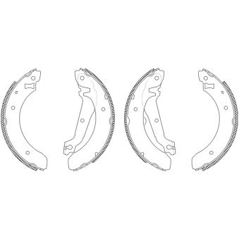 Jeu de mâchoires de frein MINTEX OEM 6096143