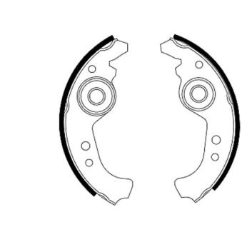 Jeu de mâchoires de frein MINTEX OEM 5881040 Jeu de mâchoires de frein MINTEX OEM 5881040