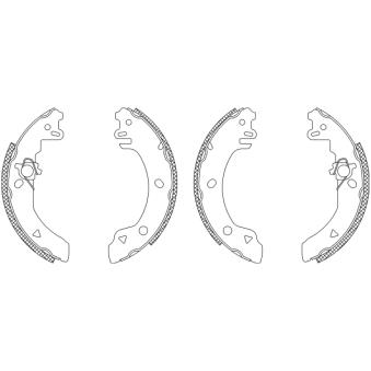 Jeu de mâchoires de frein MINTEX OEM 6183877