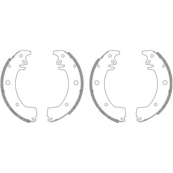 Jeu de mâchoires de frein MINTEX OEM 7701201530