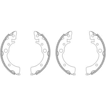 Jeu de mâchoires de frein MINTEX OEM 43153SB2603