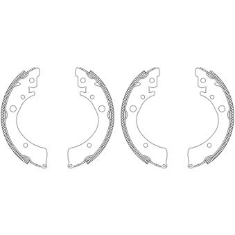 Jeu de mâchoires de frein MINTEX OEM 43053S2GE50