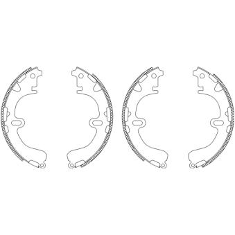 Jeu de mâchoires de frein MINTEX OEM 0449512240