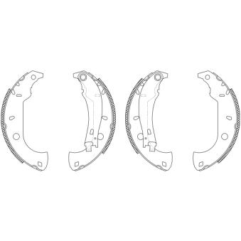 Jeu de mâchoires de frein MINTEX OEM 77362298