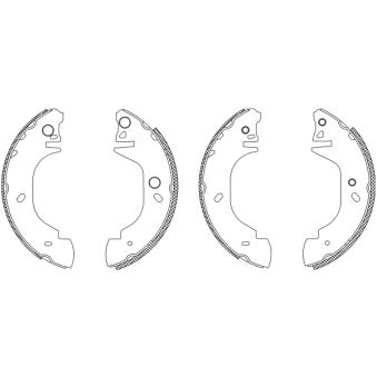 Jeu de mâchoires de frein MINTEX OEM 7125122