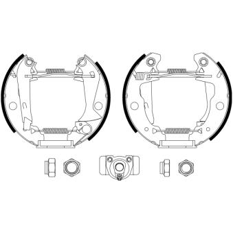Kit de freins arrière (prémontés) MINTEX OEM 7701205051 Kit de freins arrière (prémontés) MINTEX OEM 7701205051