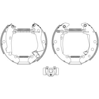Kit de freins arrière (prémontés) MINTEX OEM 95624959