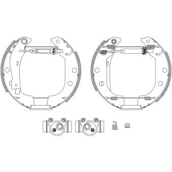 Kit de freins arrière (prémontés) MINTEX OEM 424155