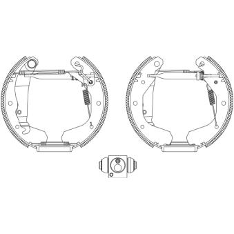 Kit de freins arrière (prémontés) MINTEX OEM 1605774