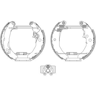 Kit de freins arrière (prémontés) MINTEX OEM 1648631