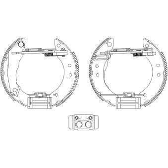 Kit de freins arrière (prémontés) MINTEX OEM 6113662