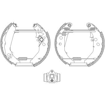 Kit de freins arrière (prémontés) MINTEX OEM 6978969