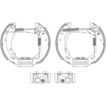 Kit de freins arrière (prémontés) MINTEX OEM 424172