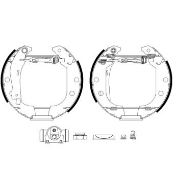 Kit de freins arrière (prémontés) MINTEX OEM 424155