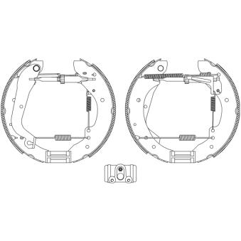 Kit de freins arrière (prémontés) MINTEX OEM 7701204638
