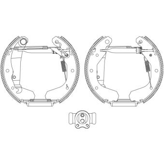 Kit de freins arrière (prémontés) MINTEX OEM 1605774