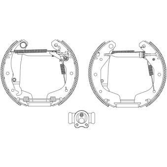 Kit de freins arrière (prémontés) MINTEX OEM 1605952