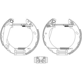 Kit de freins arrière (prémontés) MINTEX OEM 6500944