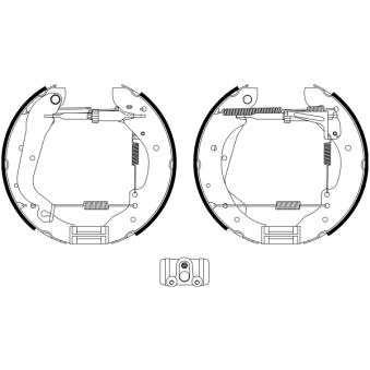 Kit de freins arrière (prémontés) MINTEX OEM 4241H8