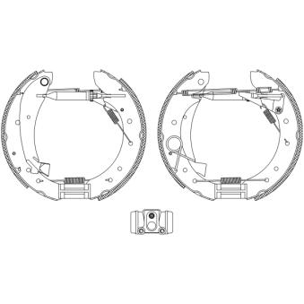 Kit de freins arrière (prémontés) MINTEX OEM 9942885