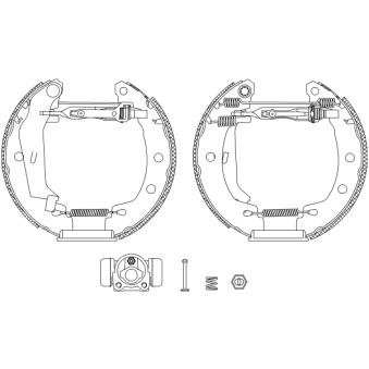 Kit de freins arrière (prémontés) MINTEX OEM 7701207268