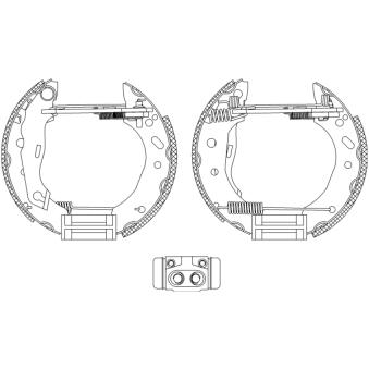 Kit de freins arrière (prémontés) MINTEX OEM 1E012638Z