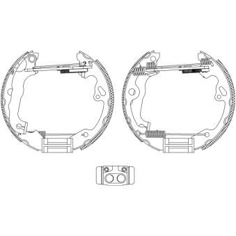 Kit de freins arrière (prémontés) MINTEX MSP187