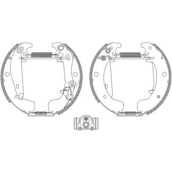 Kit de freins arrière (prémontés) MINTEX OEM 7701202598