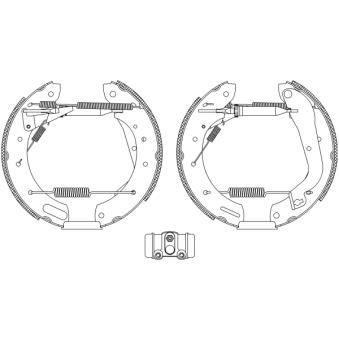 Kit de freins arrière (prémontés) MINTEX OEM 440600F027
