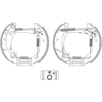 Kit de freins arrière (prémontés) MINTEX [MSP283]