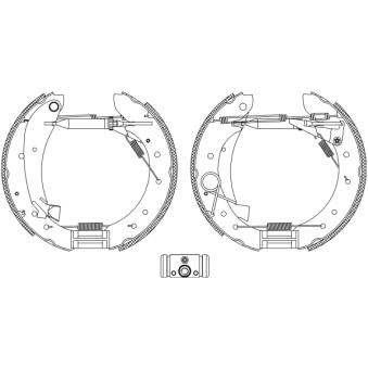 Kit de freins arrière (prémontés) MINTEX OEM 4241N4