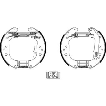 Kit de freins arrière (prémontés) MINTEX [MSP307]