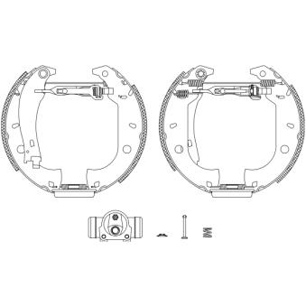 Kit de freins arrière (prémontés) MINTEX OEM 77362298